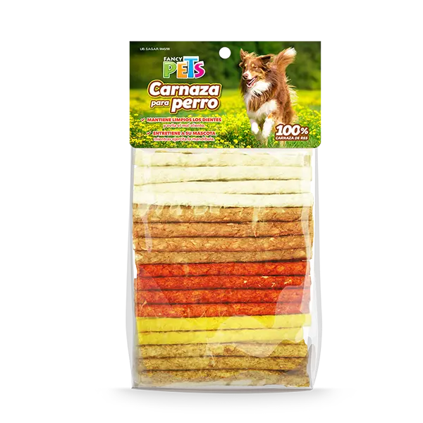 PALITOS DE CARNAZA SABORES VARIADOS - 100 PZ