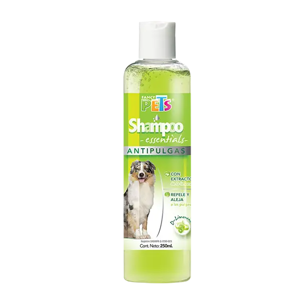 SHAMPOO ANTIPULGAS ESSENTIALS 250 ML.