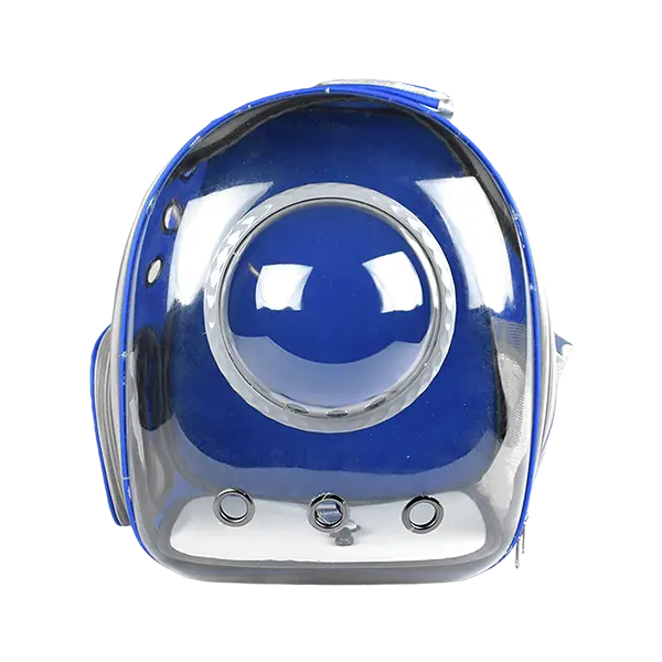 MOCHILA BURBUJA P/MASCOTAS  AZUL