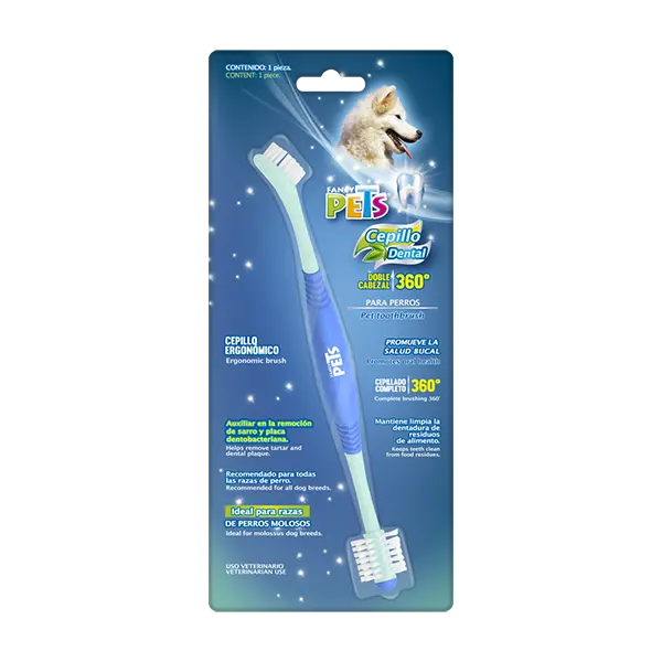 CEPILLO DENTAL DE DOBLE CABEZAL 360