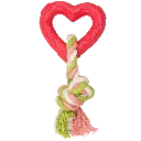 JUGUETE DE CAUCHO CORAZON C/CUERDA