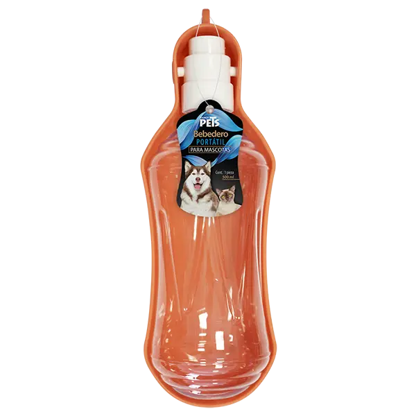 BEBEDERO PORTATIL P/VIAJE 500 ML