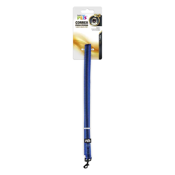 CORREA CH C/ULTRA GRIP Y BANDAS REFLEJANTES AZUL