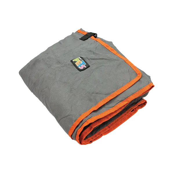 CUBRE ASIENTO DE TELA GRIS