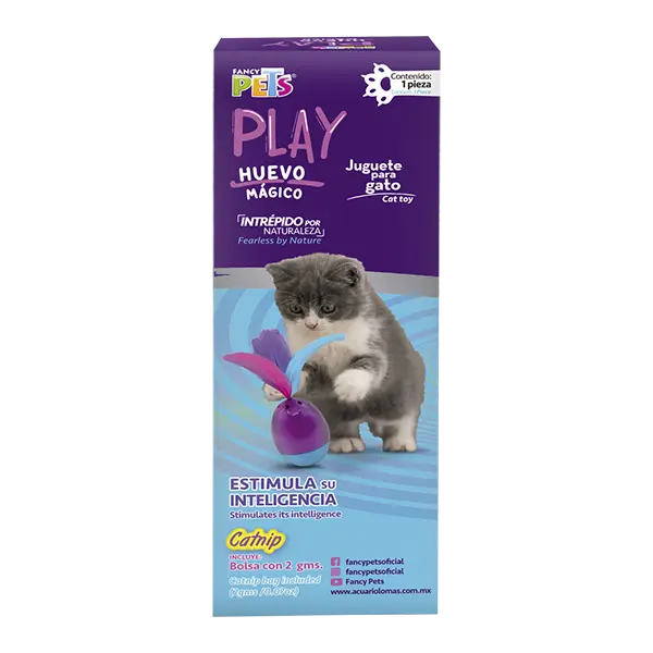 JUGUETE HUEVO MAGICO C/CATNIP P/GATO PLAY