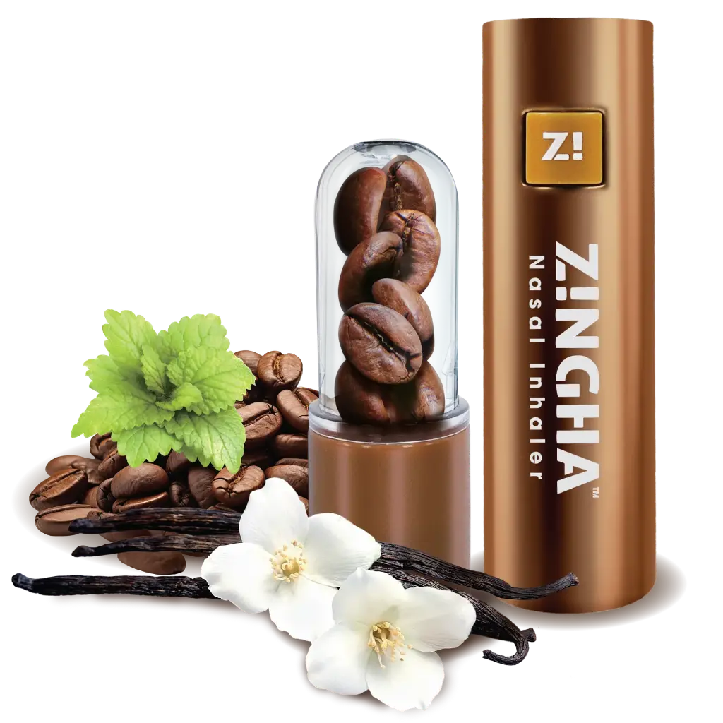 Z!NGHA Inhalador Nasal Premium Cool Beans Vanilla Mint – Aromaterapia Refrescante con Menta y Vainilla – Alivio Instantáneo 