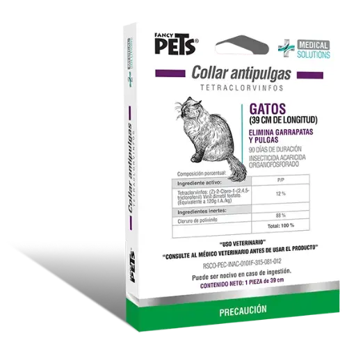 [FL3601] MS COLLAR ANTIPULGAS P/GATO (39 CM)