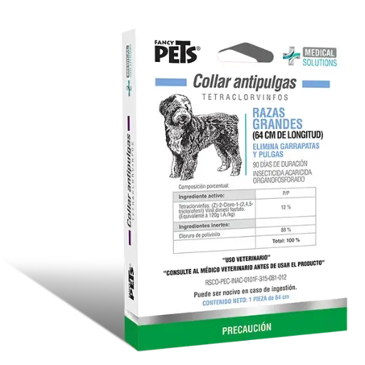 [FL3604] MS COLLAR ANTIPULGAS P/RAZAS GRANDES (64 CM)