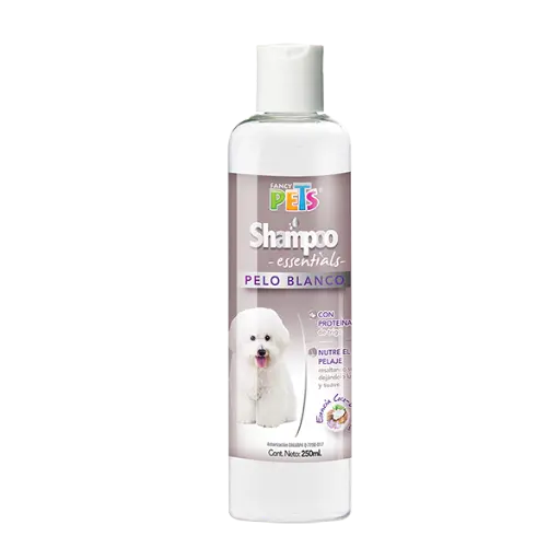[FL3963] SHAMPOO P/PELO BLANCO ESSENTIALS 250 ML.