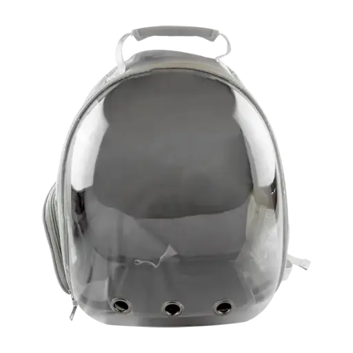[FL4144] MOCHILA TRANSPARENTE P/MASCOTAS GRIS
