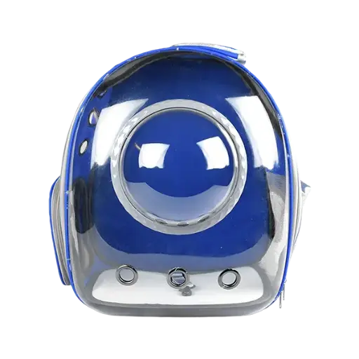 [FL4150] MOCHILA BURBUJA P/MASCOTAS  AZUL