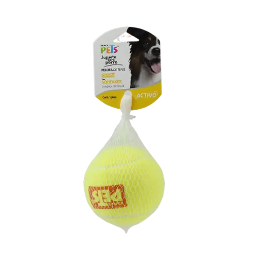 [FL7156] JUGUETE PELOTA GDE DE TENIS C/SQUEAKER - 1 PZ