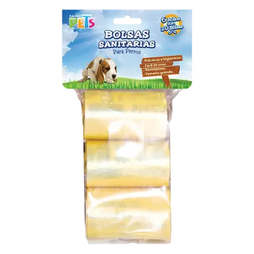 [FL7161] BOLSAS SANITARIAS (3 ROLLOS) FANCY PETS - 60 PZ