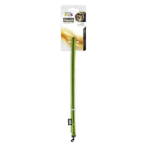 [FL8728] CORREA XCH C/ULTRA GRIP Y BANDAS REFLEJANTES VERDE