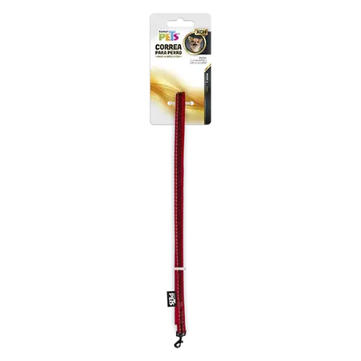 [FL8730] CORREA XCH C/ULTRA GRIP Y BANDAS REFLEJANTES ROJO