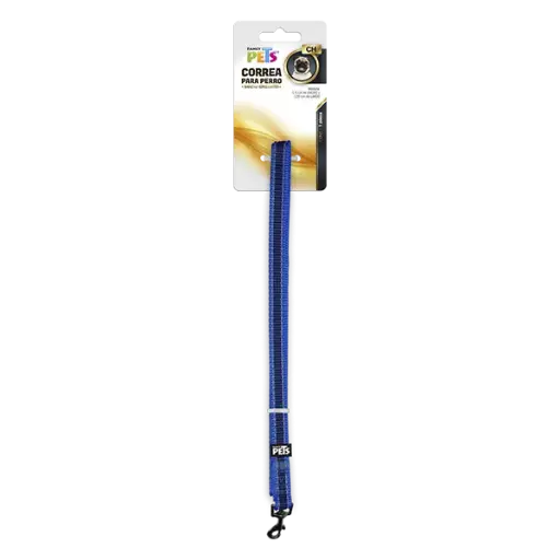 [FL8732] CORREA CH C/ULTRA GRIP Y BANDAS REFLEJANTES AZUL