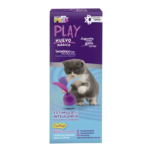 [FL9425] JUGUETE HUEVO MAGICO C/CATNIP P/GATO PLAY