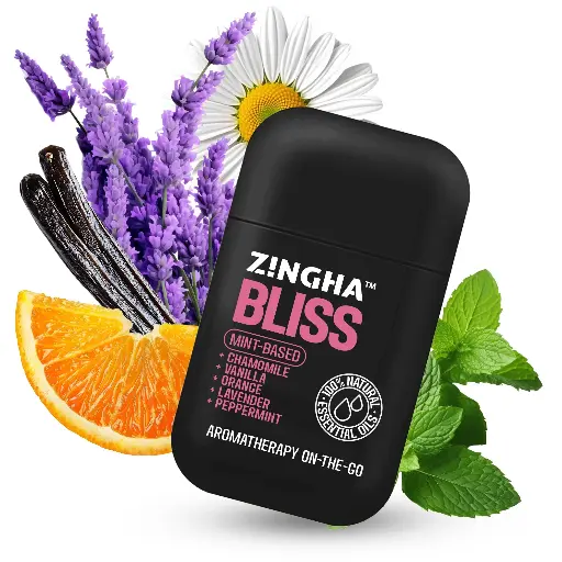 [ZNGH-DBL-BLSS-2ML] Z!NGHA BLISS Vibras Positivas. Inhalador Nasal Doble para el Camino. 100% Aceites Escencias Naturales y una base de Menta