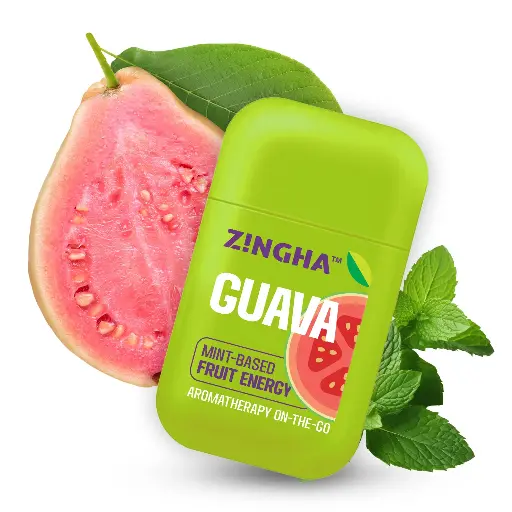 [ZNGH-DBL-GVA-2ML] Z!NGHA GUAVA Refrescante Sensación. Inhalador Nasal Doble para el Camino. 100% Aceites Frutas Naturales y una base de Menta
