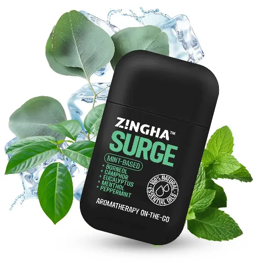 [ZNGH-DBL-SRG-ML] Z!NGHA SURGE Frescura Inmediata. Inhalador Nasal Doble para el Camino. 100% Aceites Escencias Naturales y una base de Menta