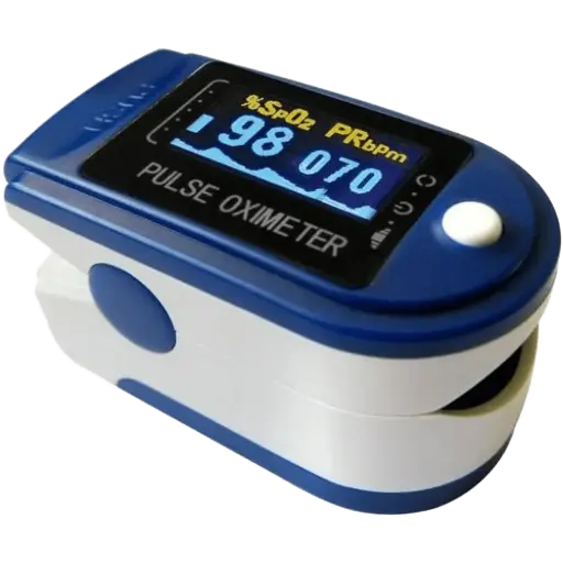 OXÍMETRO AZUL P/DEDO CON ALARMA